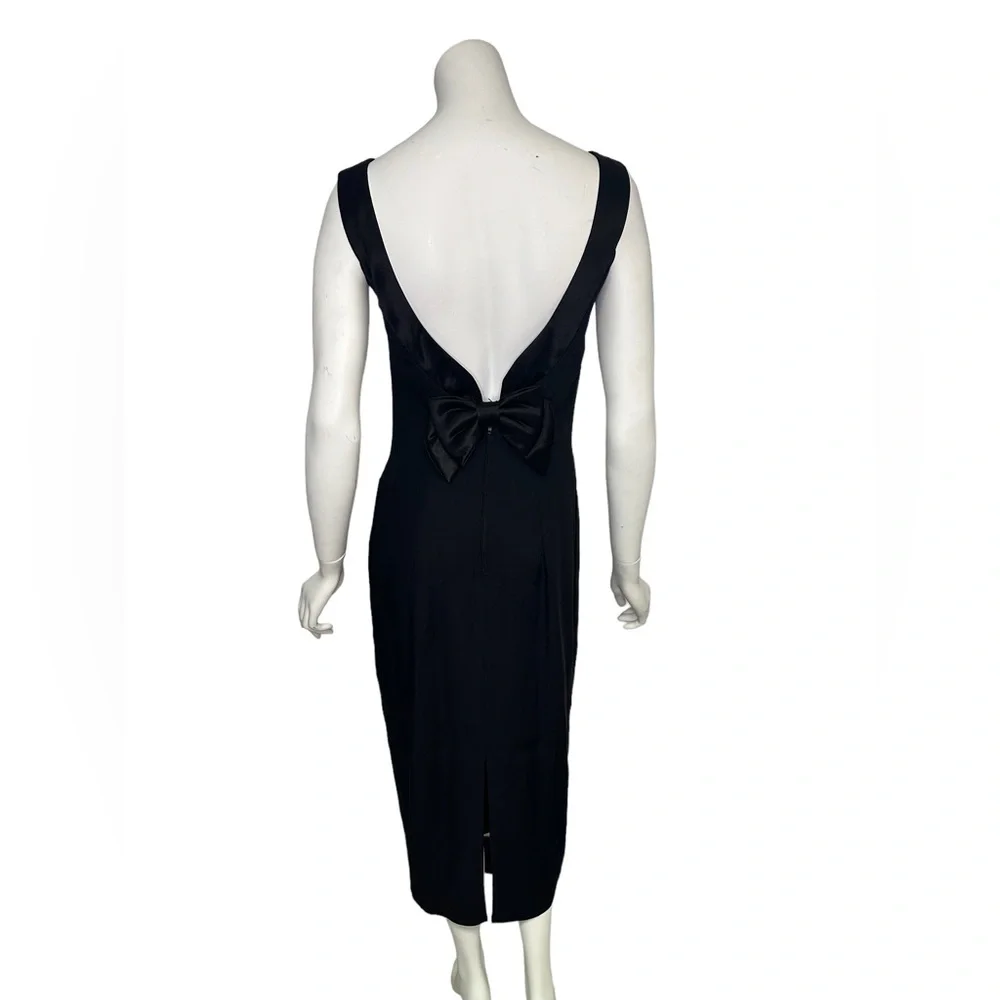 Hollywood Nites Vintage Classic Black Gown fits‎ a sz 4/6 Women’s - Picture 3 of 9